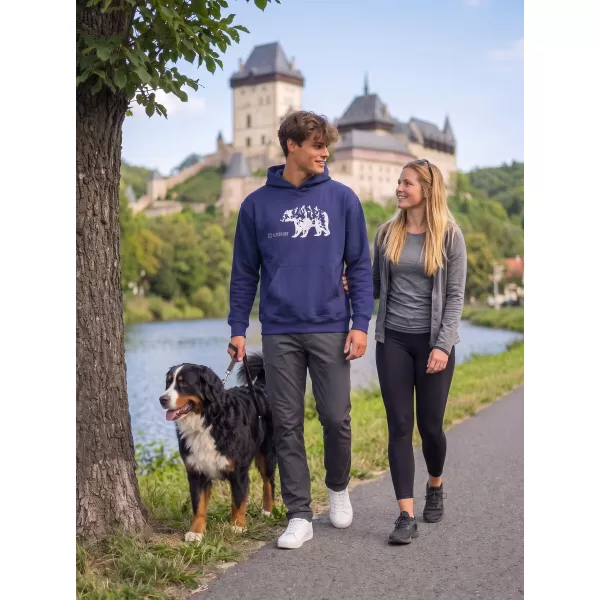  Muški sweatshirt ALTISPORT ALM193422 PONOĆNO PLAVA 
