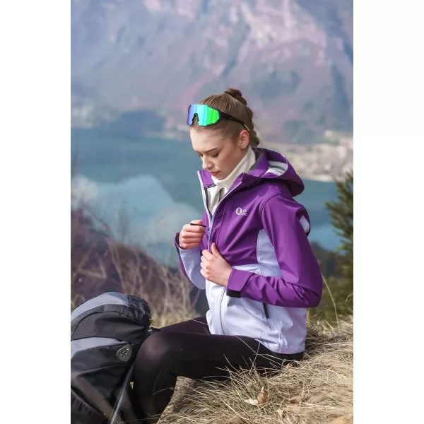  Ženska softshell jakna NORDBLANC BLINK NBSSL8320 LJUBIČASTA 
