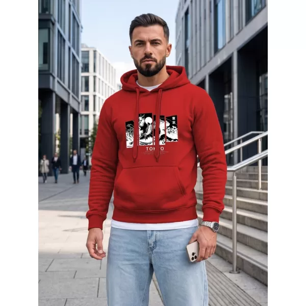  Muški sweatshirt DSTREET NX5146BX-18-09 CRVENA 