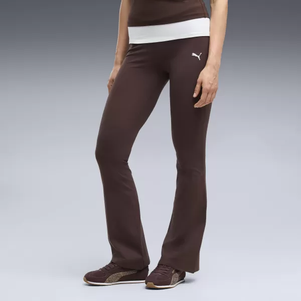 Ženske tajice PUMA ESS HIGH-WAIST FLARED LEGGINGS 63154233 ČOKOLADNI FONDUE 