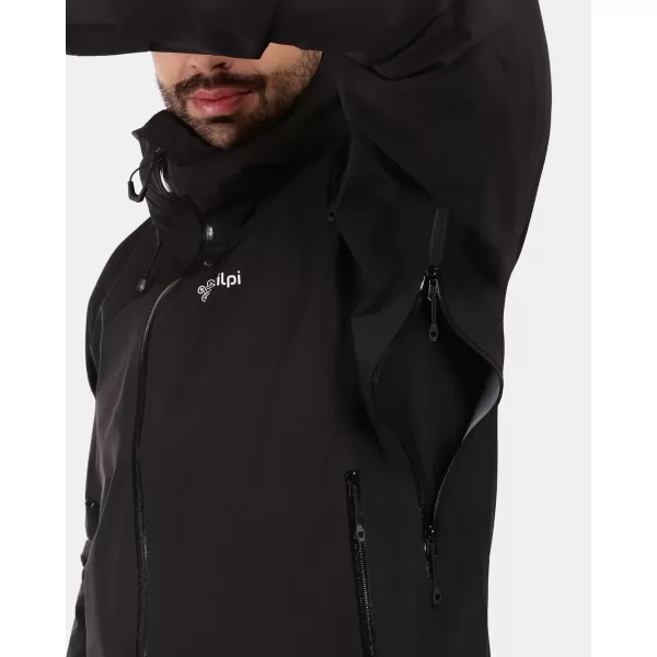  Muška hardshell jakna KILPI MAMBA-M 1M0101KI CRNA 