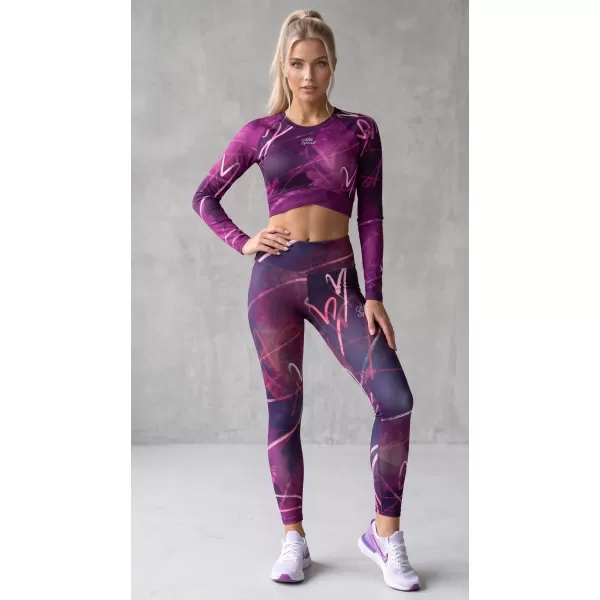  Ženske vrhunske duge tajice (nove veličine) ALTISPORT VOJ/ALW082LEG05 LJUBIČASTA 