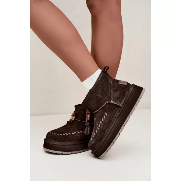  Ženske cipele BIG STAR SHOES UU274678 SMEĐA/BEŽ 