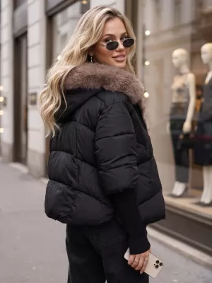 Ženska jakna DSTREET TY5987 CRNA