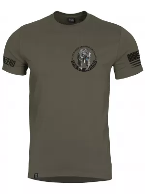 Muška majica kratkih rukava PENTAGON AGERON VIS ET HONOR K09012-VH ZELENA