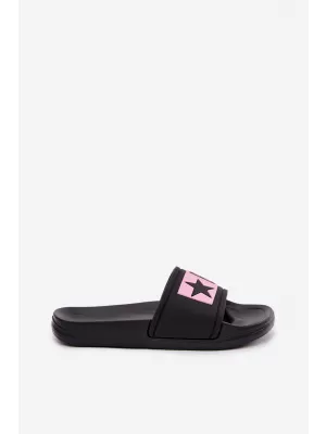Dječje papuče BIG STAR SHOES TT374A004 CRNO/RUŽIČASTO
