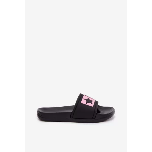  Dječje papuče BIG STAR SHOES TT374A004 CRNO/RUŽIČASTO 