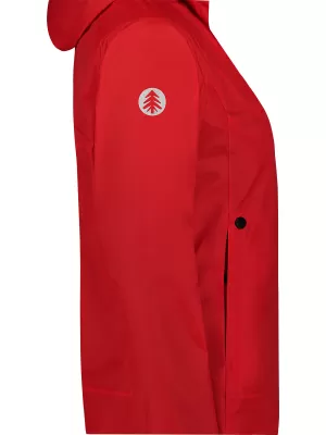 Ženska vodootporna jakna NORDBLANC ELDER NBSJL8318 CRVENA