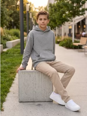 Dječji sweatshirt MALFINI CHILL 423 TAMNO SIVI ODSJAJI