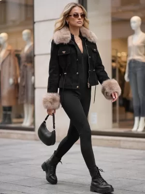 Ženska jakna DSTREET TY5703 CRNA