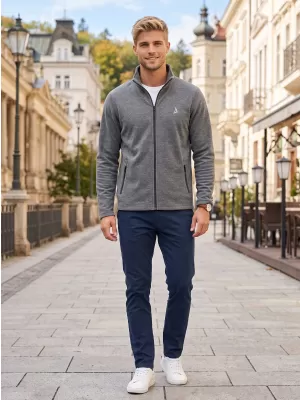 Muška majica od flisa ALTISPORT ALM002852 CRNO ISTICANJE