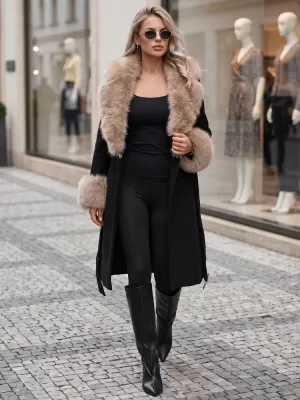 Ženski kaput DSTREET TY6067 CRNA