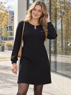Ženska sweatshirt haljina ALTISPORT ILARIA CRNA