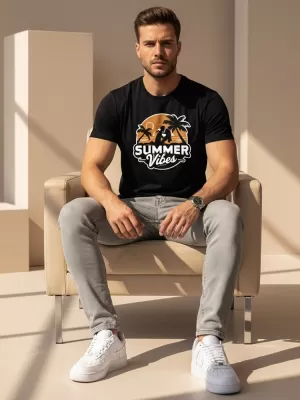 Muška majica kratkih rukava DSTREET NX044R CRNA