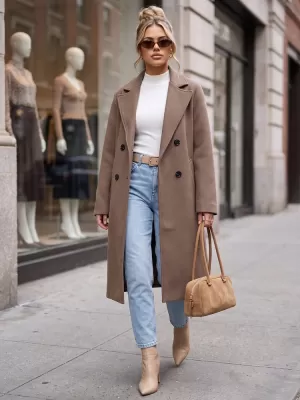 Ženski kaput DSTREET NY0790 FANGO
