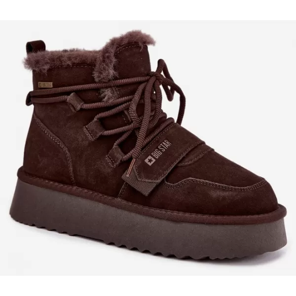  Ženski snjegovići BIG STAR SHOES UU274316 SMEĐE/BEŽ SJENE 