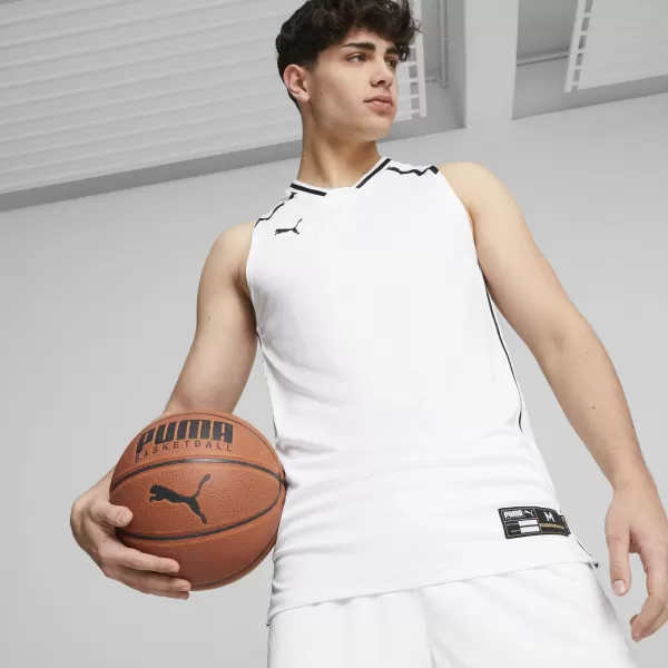  Muški dres PUMA HOOPS TEAM GAME JERSEY 676628-02 PUMA BIJELA 