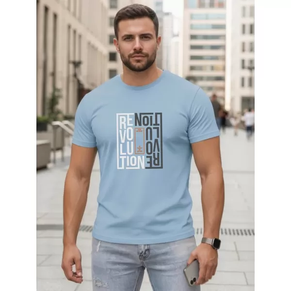  Muška majica kratkih rukava DSTREET NX0143R-SK SVIJETLOPLAVA 