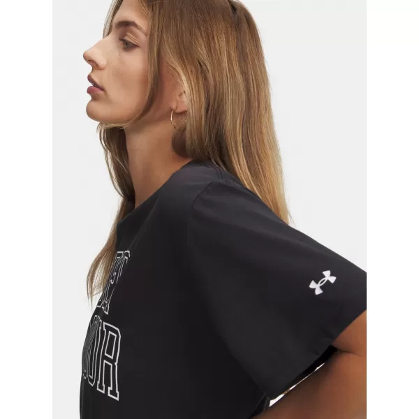  Ženska majica kratkih rukava UNDER ARMOUR RIVAL OS CAMPUS TEE 6007883-001 CRNA 