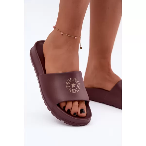  Ženske papuče BIG STAR SHOES UU274075 NIJANSE SMEĐE I BEŽ 
