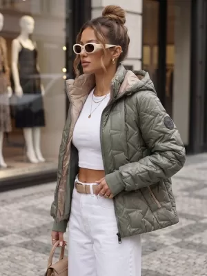Ženska jakna DSTREET TY5778 ZELENA