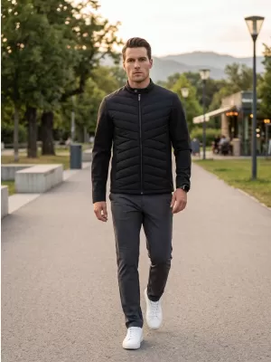 Muška hibridna jakna MALFINI PREMIUM CROSS 555 CRNA