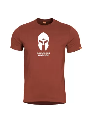 Muška majica kratkih rukava PENTAGON AGERON SPARTAN HELMET K09012-SH-74 KESTENJASTO CRVENA