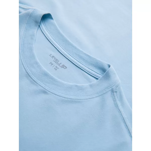  Muška majica kratkih rukava OMBRE OM-TSBC-0291 CRNA/SVIJETLOPLAVA/BIJELA 