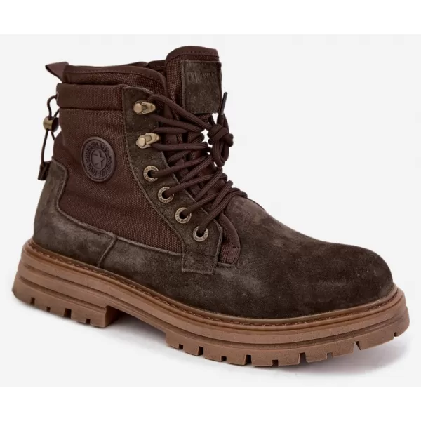  Muške cipele BIG STAR SHOES UU174254 SMEĐE/BEŽ SJENE 
