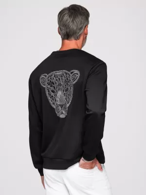Muški sweatshirt OMBRE OM-SSNZ-0274 CRNA