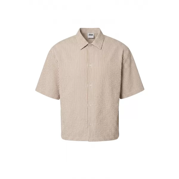  Muška košulja URBAN CLASSICS TB8417-22409 SMEĐA MOKA/BIJELA 