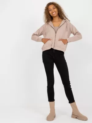 Ženski sweatshirt BASIC FEEL GOOD B-002.65 TAMNO BEŽ