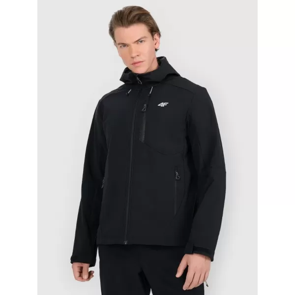  Muška softshell jakna 4F RAW25TSOFM506 DUBOKA CRNA 