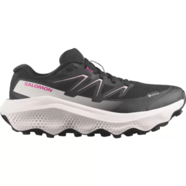  Ženske cipele SALOMON ULTRA FLOW 2 GORE-TEX L49299500 CRNA/ZORNO RUŽIČASTA/LEDENA OD VANILIJE 