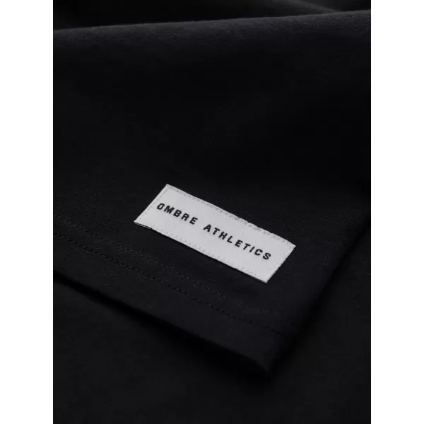  Muška majica kratkih rukava OMBRE OM-TSPT-0297 CRNA 