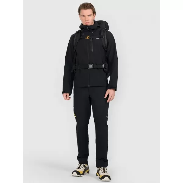  Muška softshell jakna 4F RAW25TSOFM506 DUBOKA CRNA 