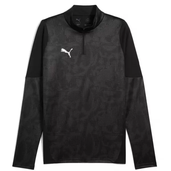  Funkcionalna muška majica PUMA TEAMCUP TRAINING 1/4 ZIP TOP 659164-03 PUMA CRNA/PUMA SREBRNA 