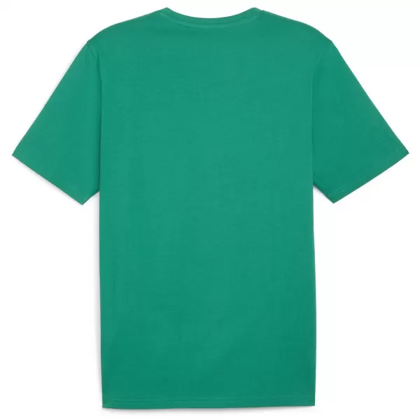  Muška majica kratkih rukava PUMA TEAMRISE LOGO JERSEY COTTON 658705-05 SPORT GREEN/ SPORT ZELENA/PUMA BIJELA 