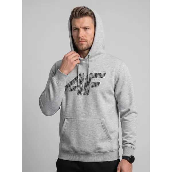  Muški sweatshirt 4F WMM00TSWSM2548 HLADNI SVIJETLO SIVI MELANGE 