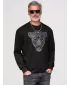 Muški sweatshirt OMBRE OM-SSNZ-0273 CRNA