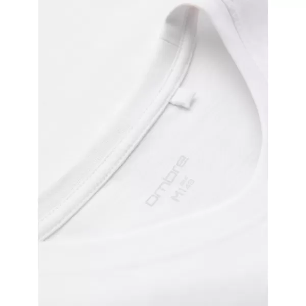  Muška majica kratkih rukava OMBRE OM-TSPT-0269 BIJELA 