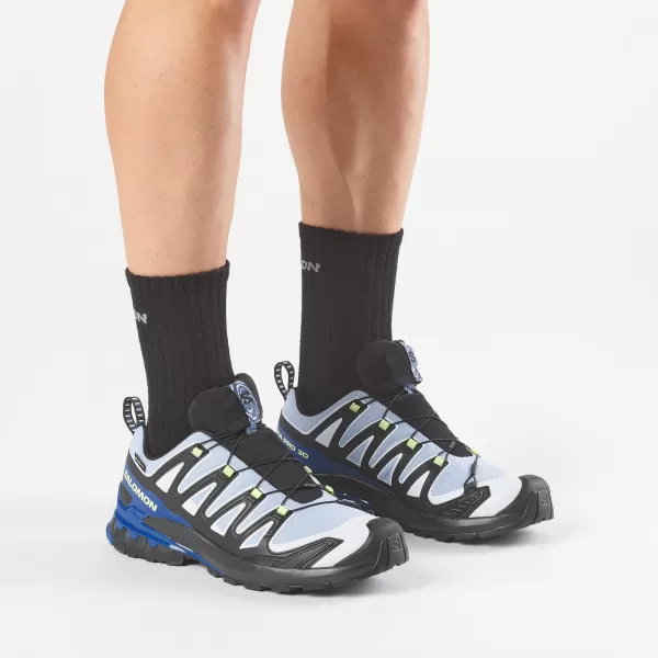  Muške cipele SALOMON XA PRO 3D V9 GORE-TEX STORM L45486500 CRNA/BRUNNERA PLAVA/SURFAJ WEBOM 