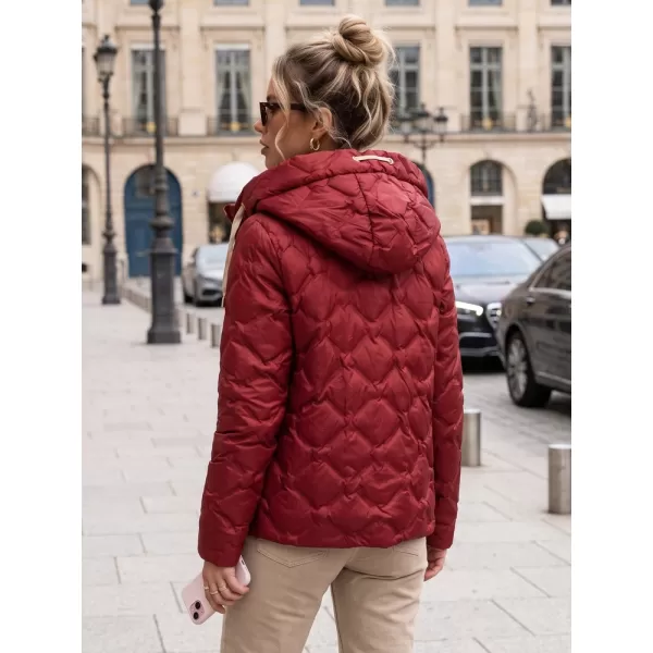  Ženska jakna DSTREET TY5885 TAMNOCRVENA 