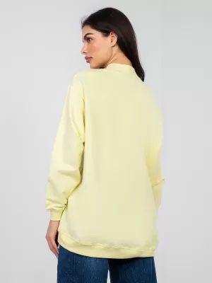 Ženski sweatshirt BASIC FEEL GOOD RV-BL-5185.93P JARKO ŽUTA