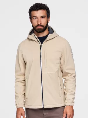 Muška softshell jakna OMBRE OM-JANP-0292 PIJESAK