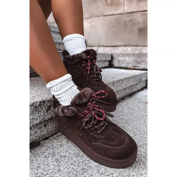  Ženski snjegovići BIG STAR SHOES UU274312 ČOKOLADA 