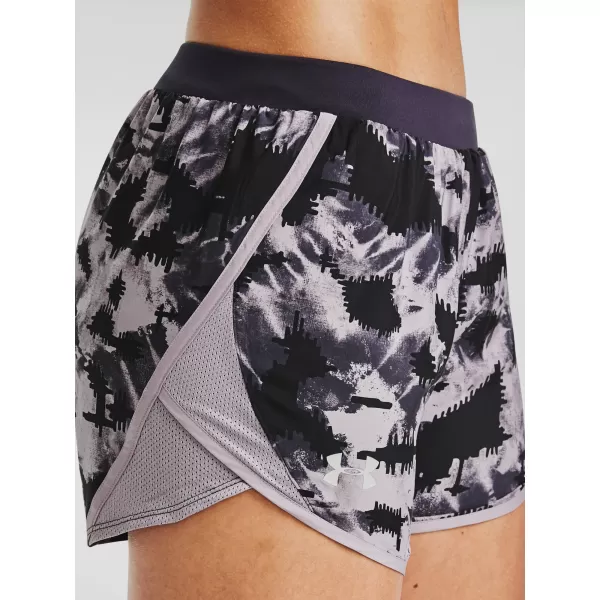  Ženske kratke hlače UNDER ARMOUR W UA FLY BY 2.0 PRINTED SHORT 1350198-591 LJUBIČASTA 