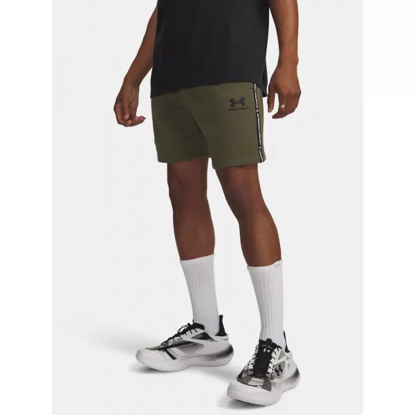  Muške kratke hlače UNDER ARMOUR ICON FLEECE SHORT TAPING 1390299-391 ZELENA 