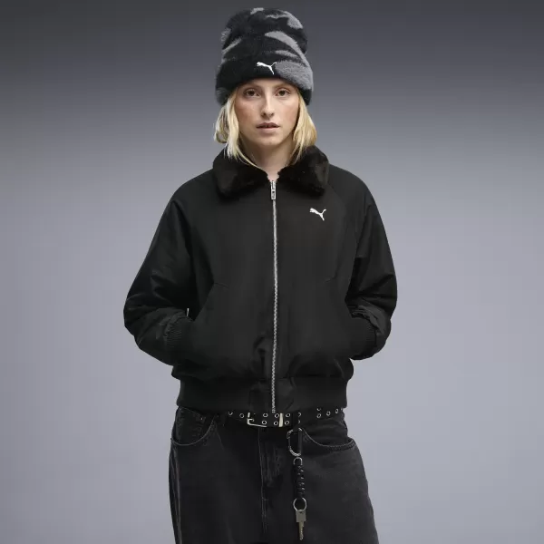  Ženska jakna PUMA REVERSIBLE BLOUSON HIGH LOFT LINING JACK 69456601 PUMA CRNA 