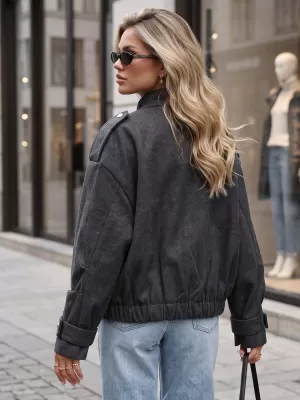 Ženska jakna DSTREET TY5847 CRNA